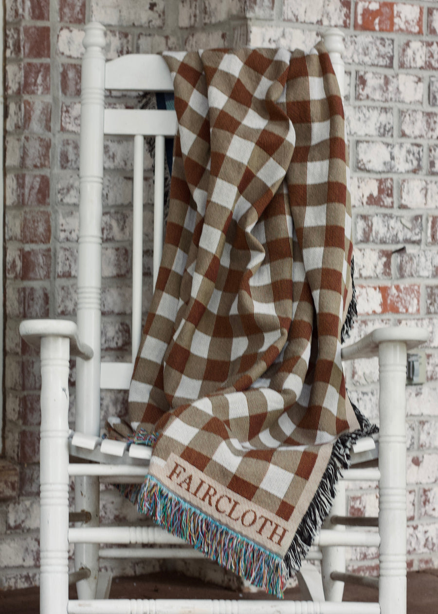 Fall Gingham Blanket
